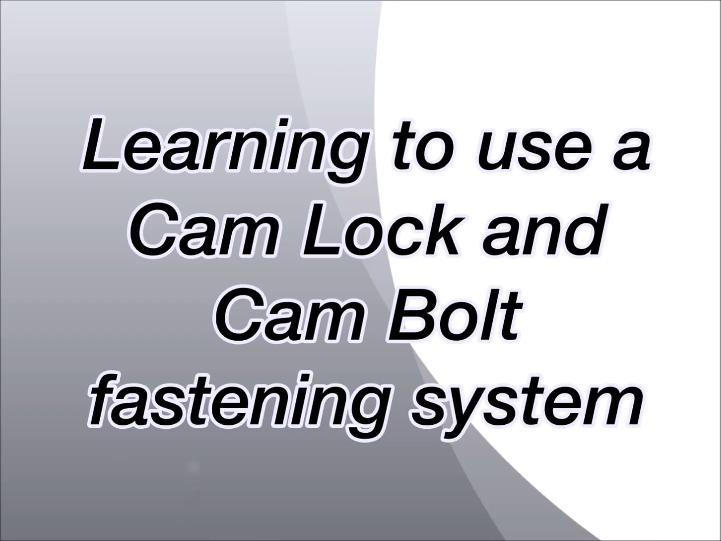 Ameriwood Industries Assembly Tip Videos How to use a Cam Lock and