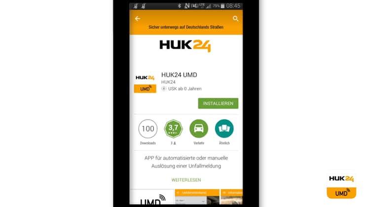 UMD - Einrichtung unter Android für HUK24 on Vimeo