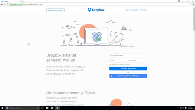 Dropbox auf dem PC