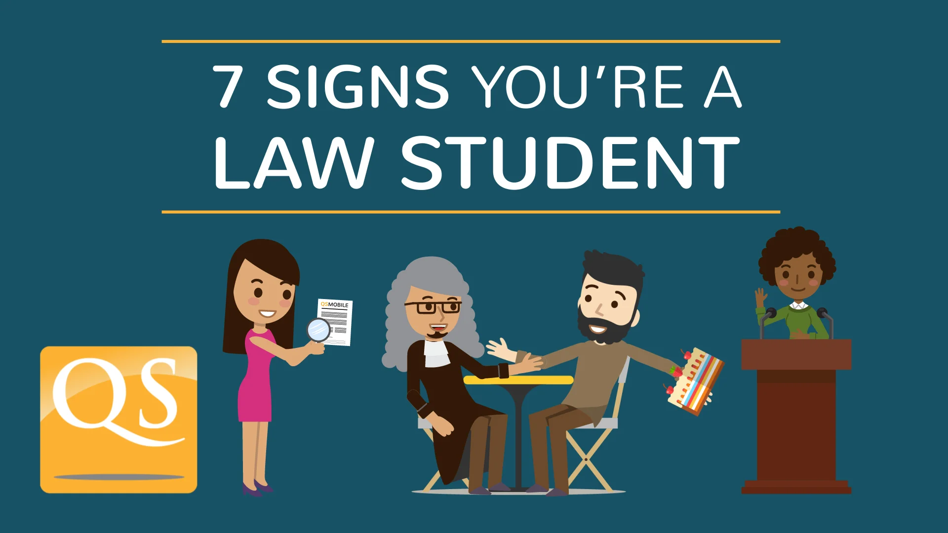 You studying law. Pre law.