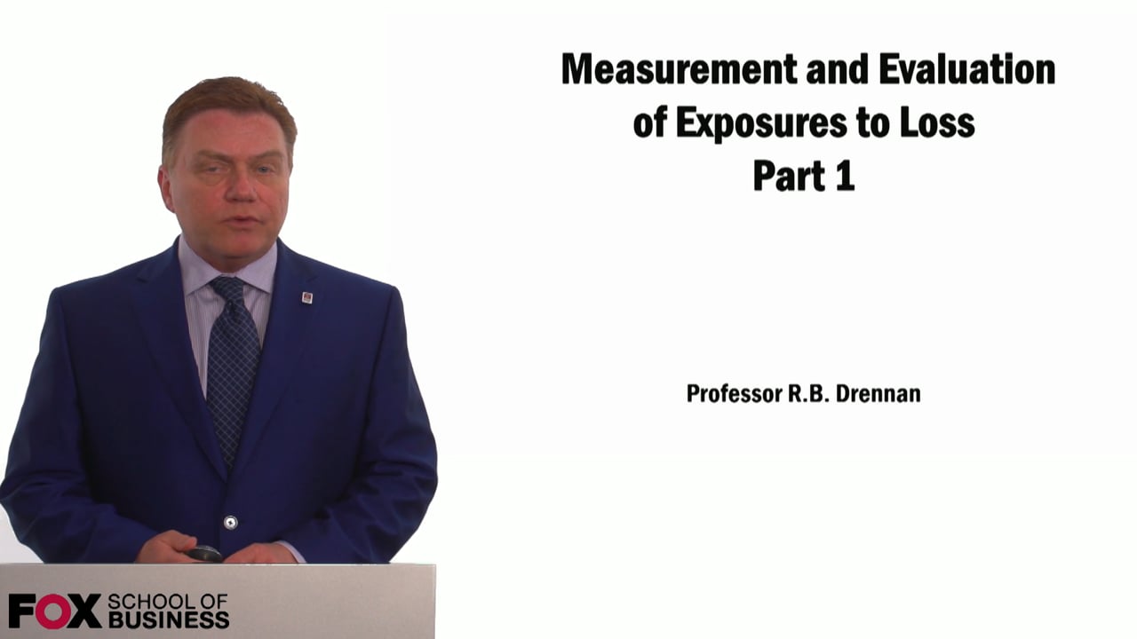 Login to view Measurement & Evaluation of Exposure to Loss Pt.1
