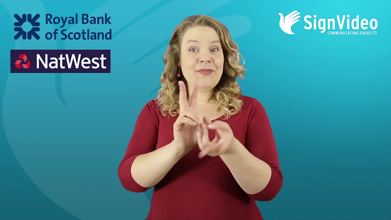 New sign language services launch at RBS and NatWest on Vimeo