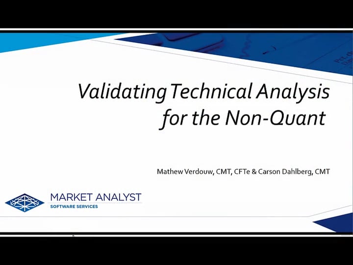 Validating Technical Analysis For The Non-Quant