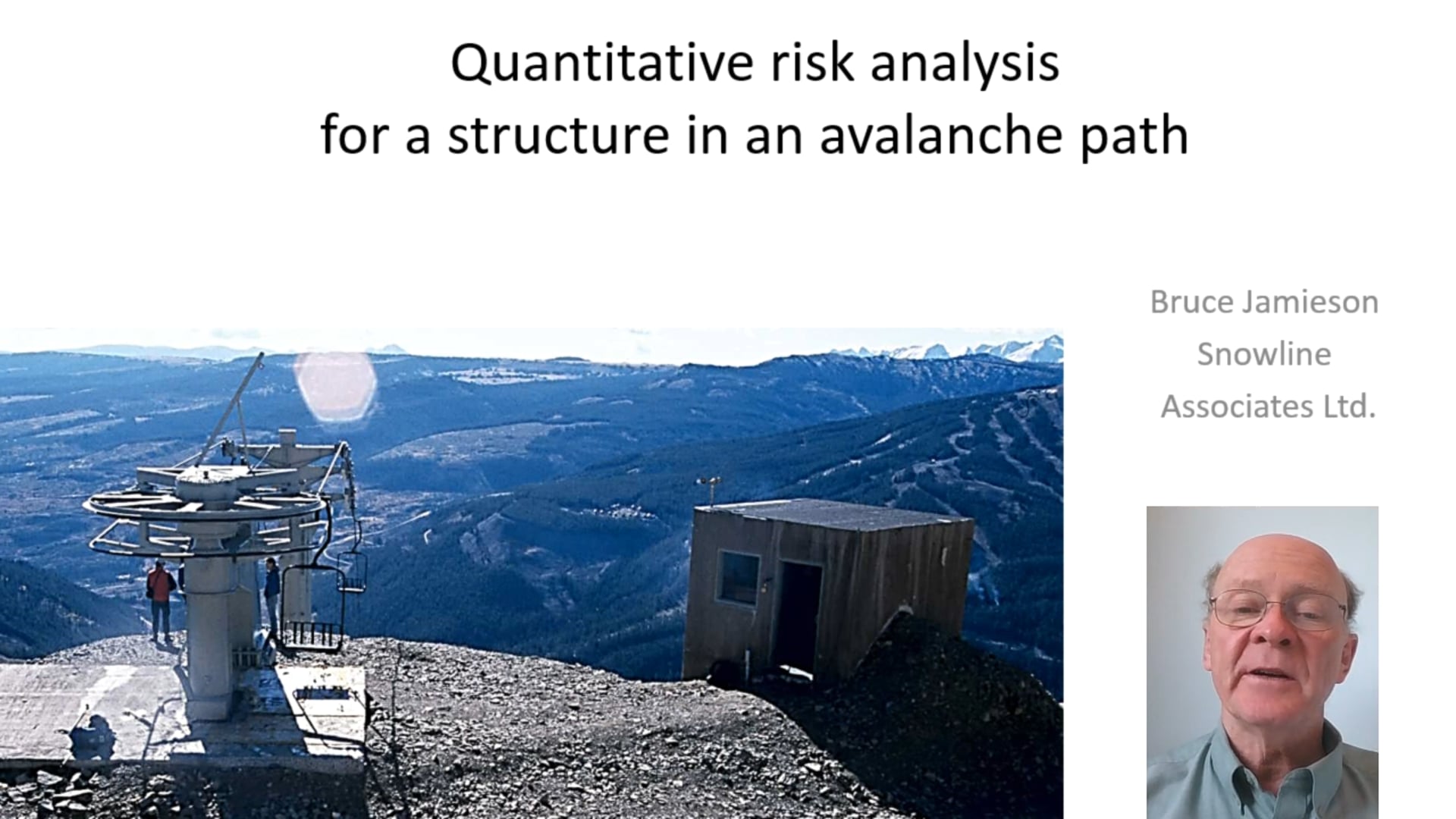 Quantitative risk analysis for a structure in an avalanche path