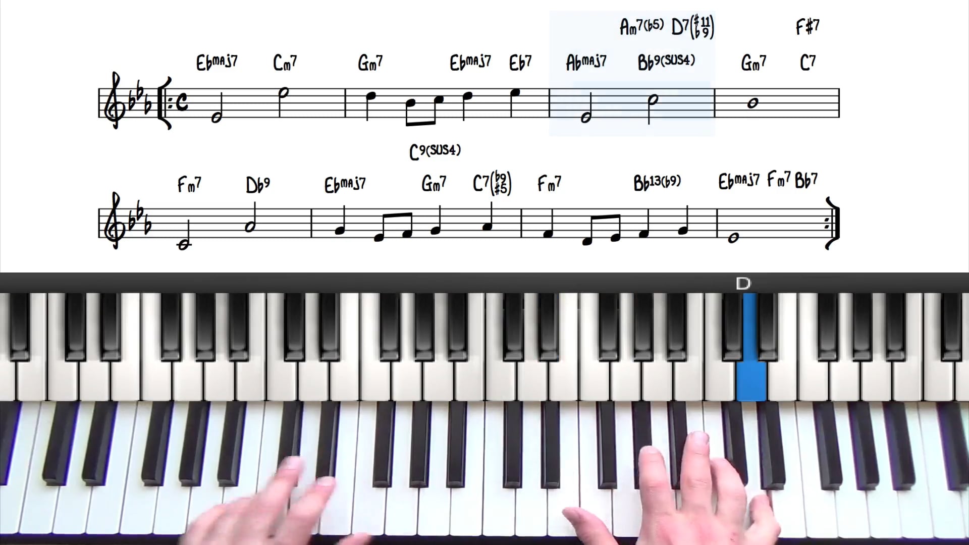 Over The Rainbow Paino Tutorial Pianogroove Com