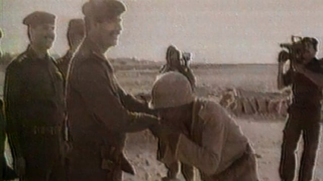 Once the Iraq-Iran war finished, Saddam Hussein attacked 70 Kurdish villages south of the Turkish border with poison gas. The peshmerga had no choice but to stop fighting and retreat into Iran. Kurdish prisoners were freed from Nugra Salman prison, but then forced to live in guarded settlements