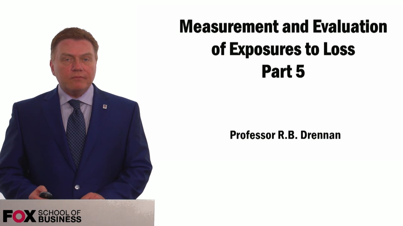 Measurement & Evaluation of Exposure to Loss Pt.5