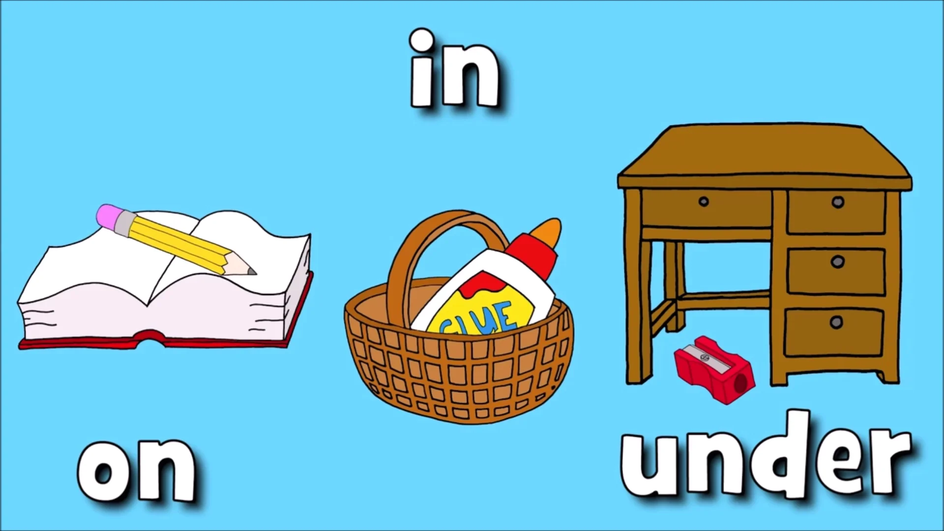 Prepositions Of Place On - In - Under on Vimeo