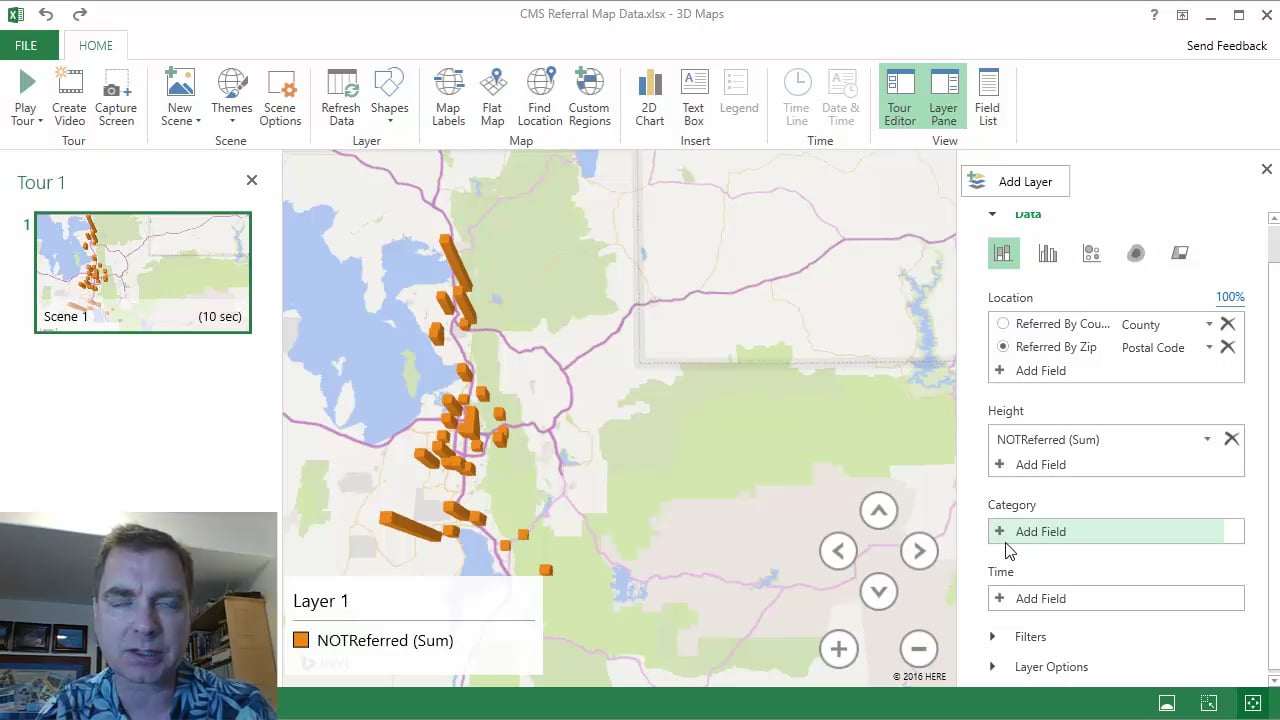 Excel Video 507 3D Maps Categories and Colors