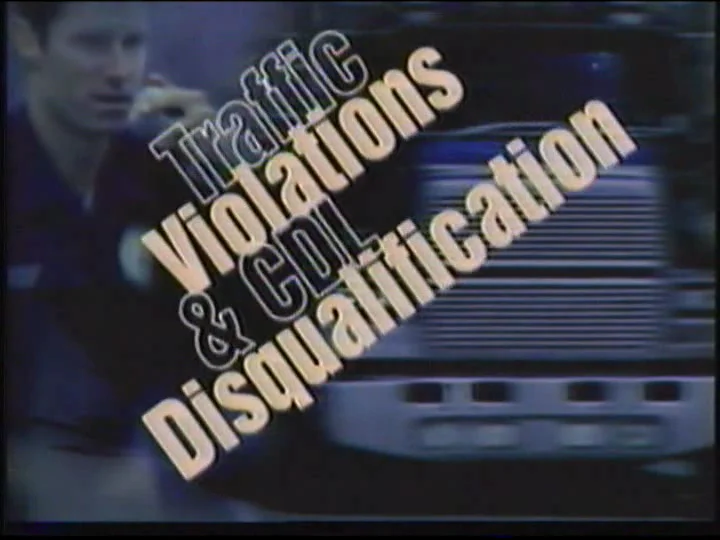 Traffic violations and CDL Disqualifications on Vimeo