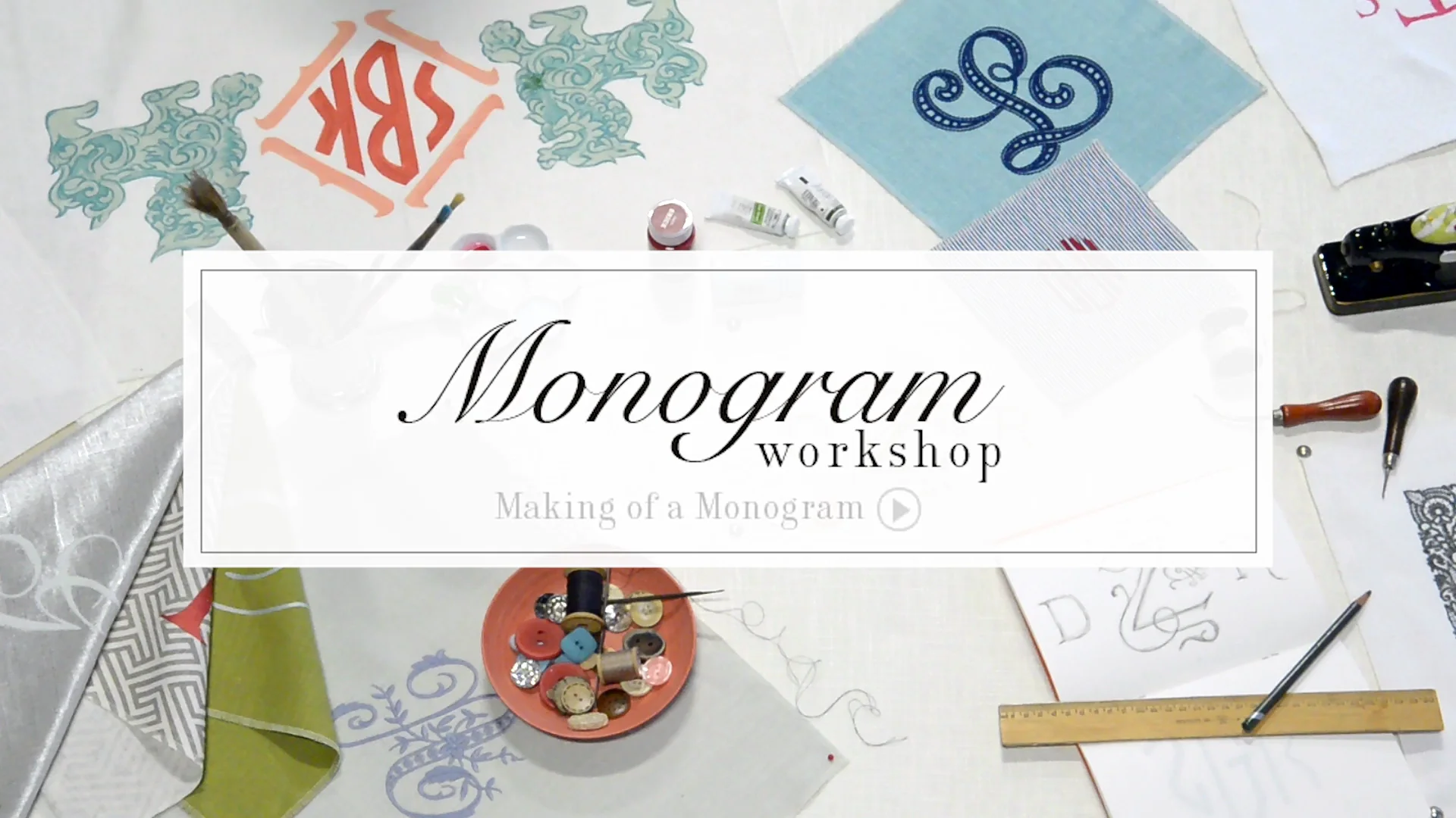 Monogram Workshop - Making of a Monogram on Vimeo