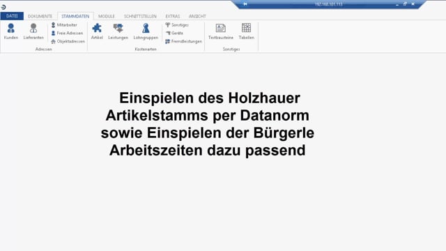 Schnittstelle Bürgerle