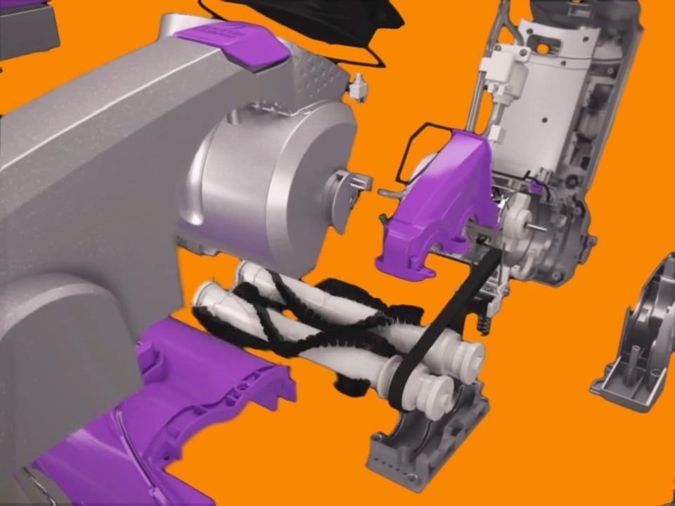 Exploded animation of a Vax carpet cleaner on Vimeo