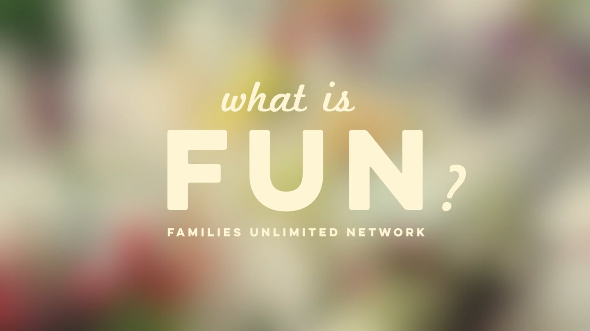 Families Unlimited Network // 2016