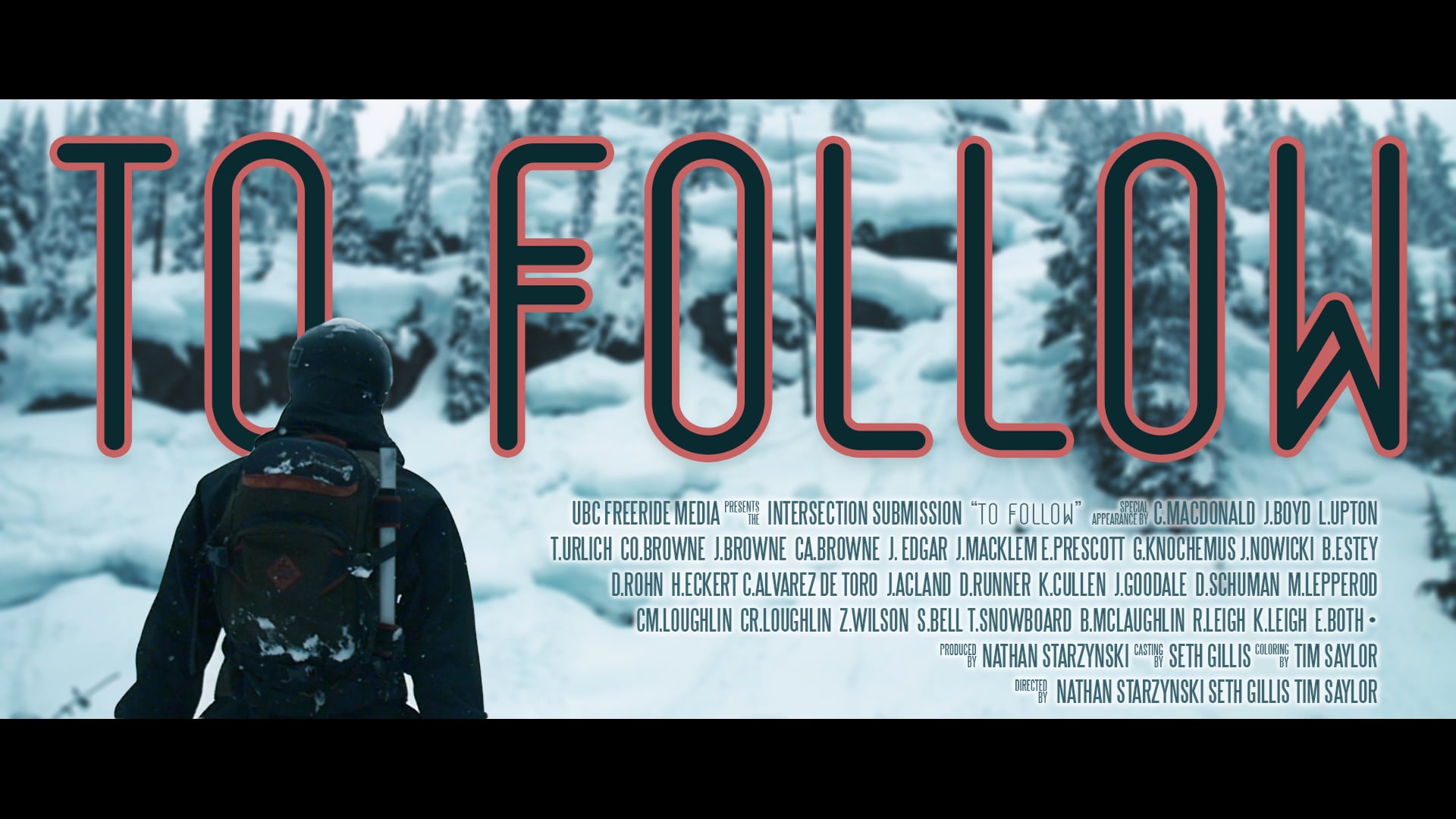 TO FOLLOW (UBC Freeride 2016 Intersection Submission)