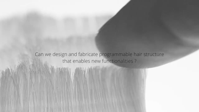 Cilllia – 3D Printed Hair Structures for Surface Texture, Actuation and Sensing