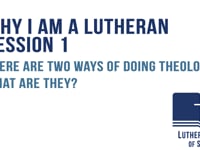 There are two ways of doing theology: What are they?