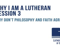 Why don’t philosophy and faith agree?
