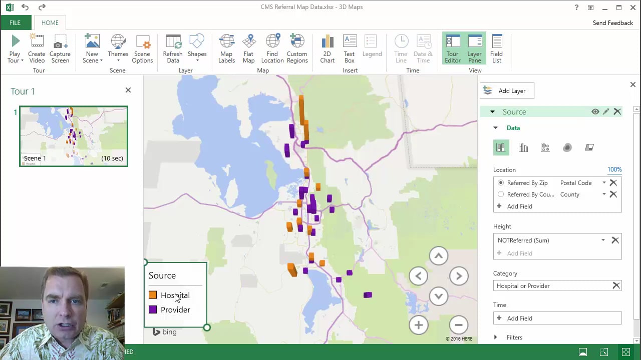 Excel Video 508 3D Maps Legends and Data Cards