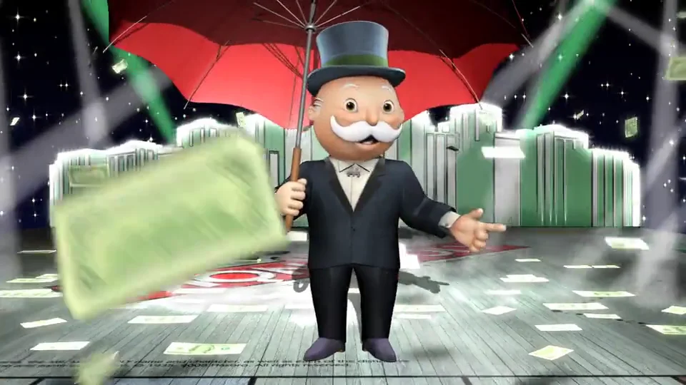 Character Animation Showcase - Raining Money - Tops Monopoly on Vimeo