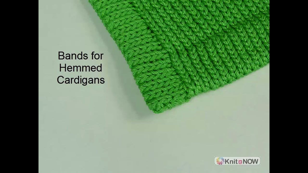 Bands for Hemmed Cardigans Machine Knitting Tutorial