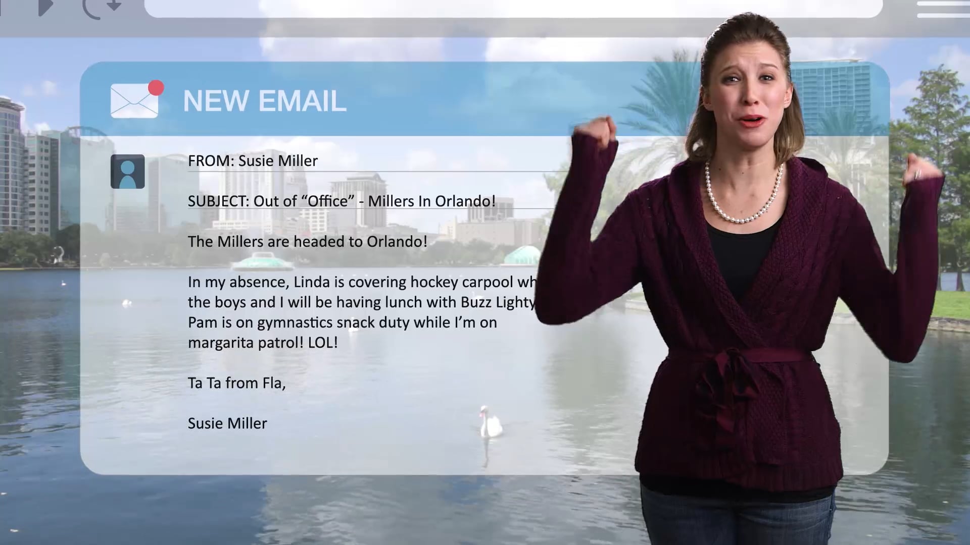 Orbitz "Out of Office Theatre - Mom"