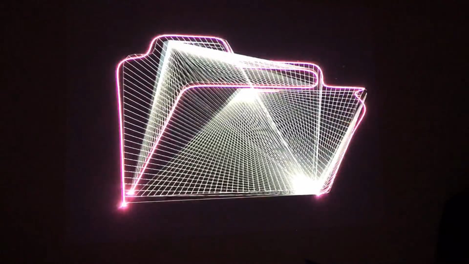 WINGDINGS PARTY: laser + video projection