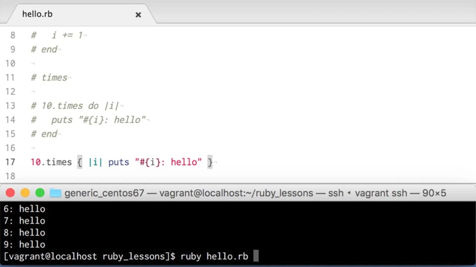 #15 while､timesを使ってみよう | 【旧版】Ruby入門 - プログラミングならドットインストール
