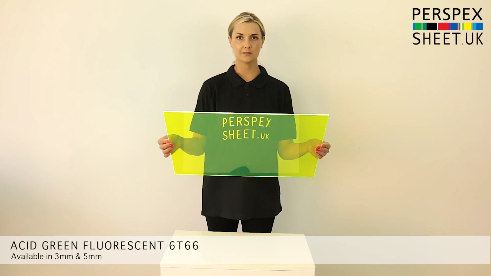 Acid Green Perspex® Fluorescent Sheet, Disc Shape Cut To Size | 6T66