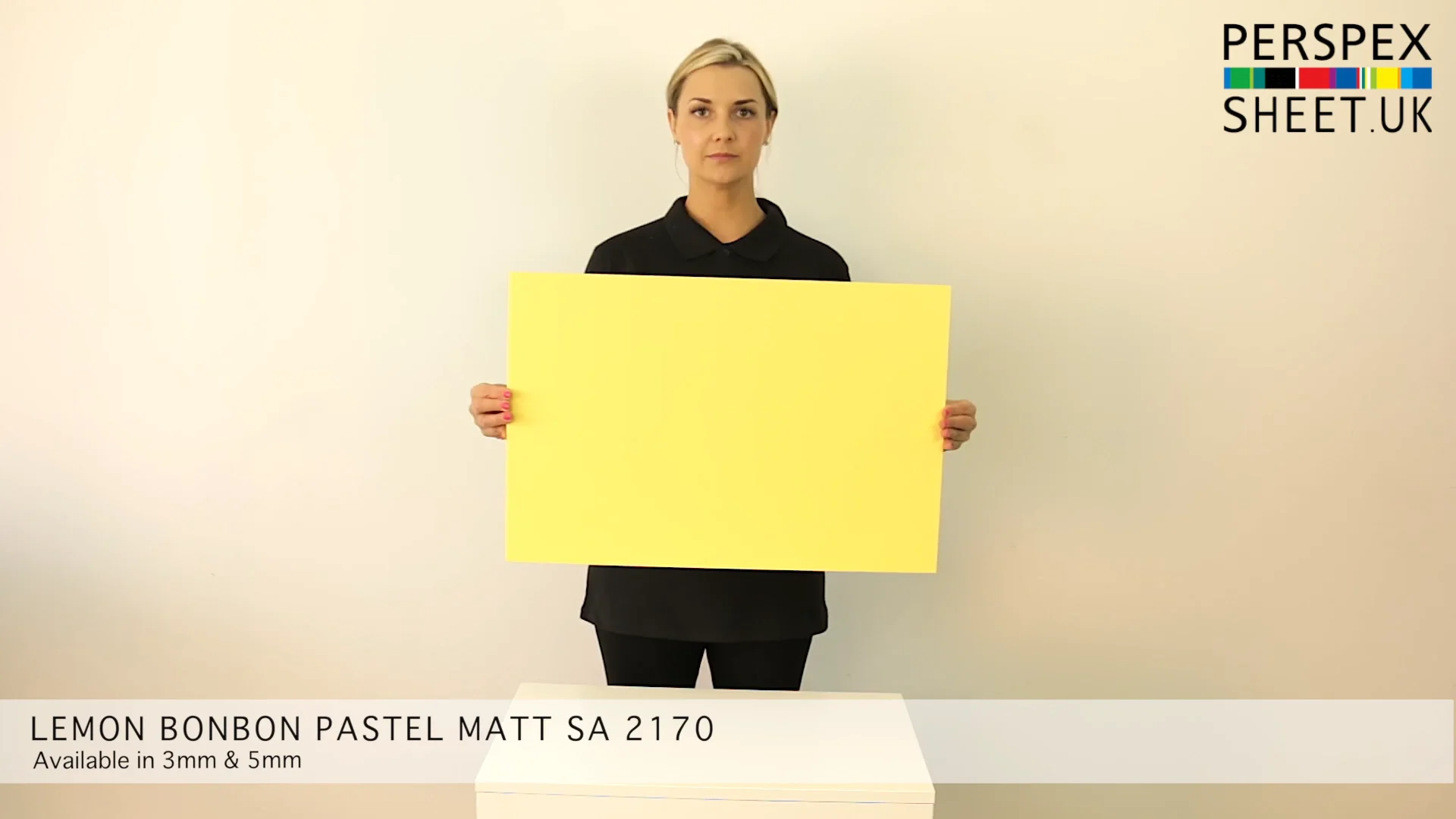 Lemon Bonbon Matt Perspex® SA-2170 Cut to Size | Instant Quote
