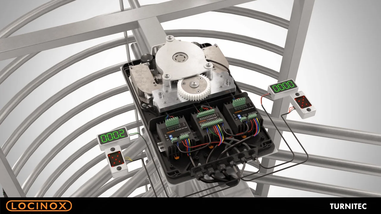TURNITEC - Modular control unit for turnstiles - Installation video USA ...