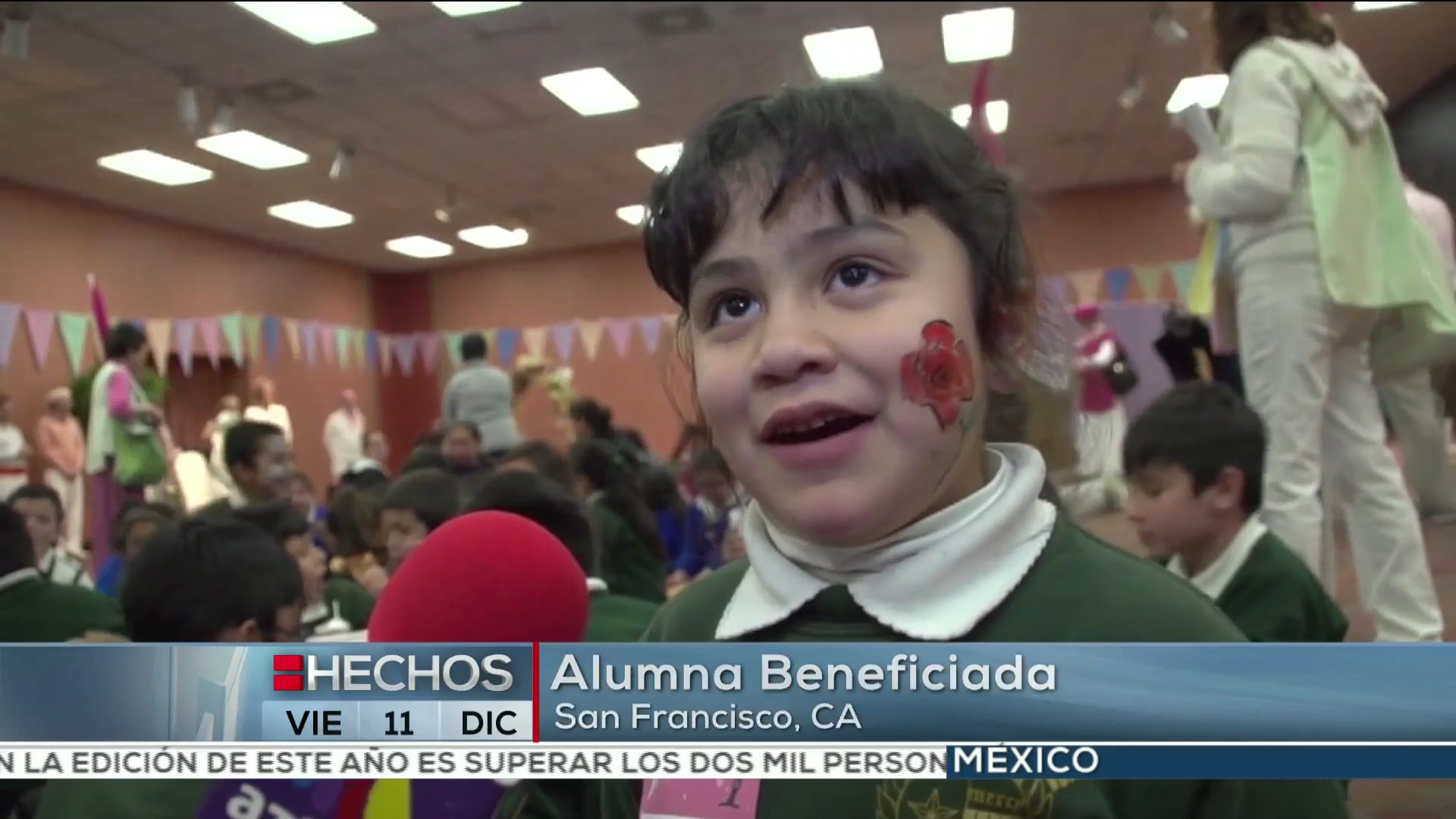 Azteca News Report Francis in the Schools S.F.  Dec 3, 2015