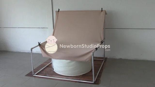 The best metallic Newborn Photography Backdrop Stand. Forget PVC