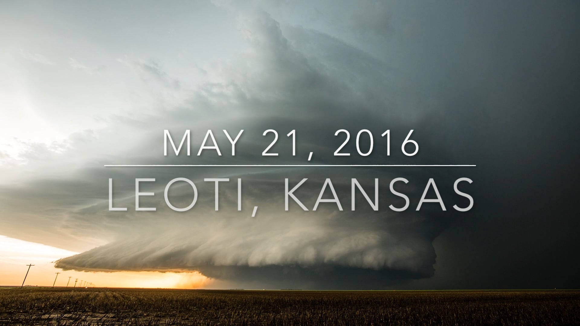 Leoti, KS Supercell Timelapse May 21, 2016 on Vimeo