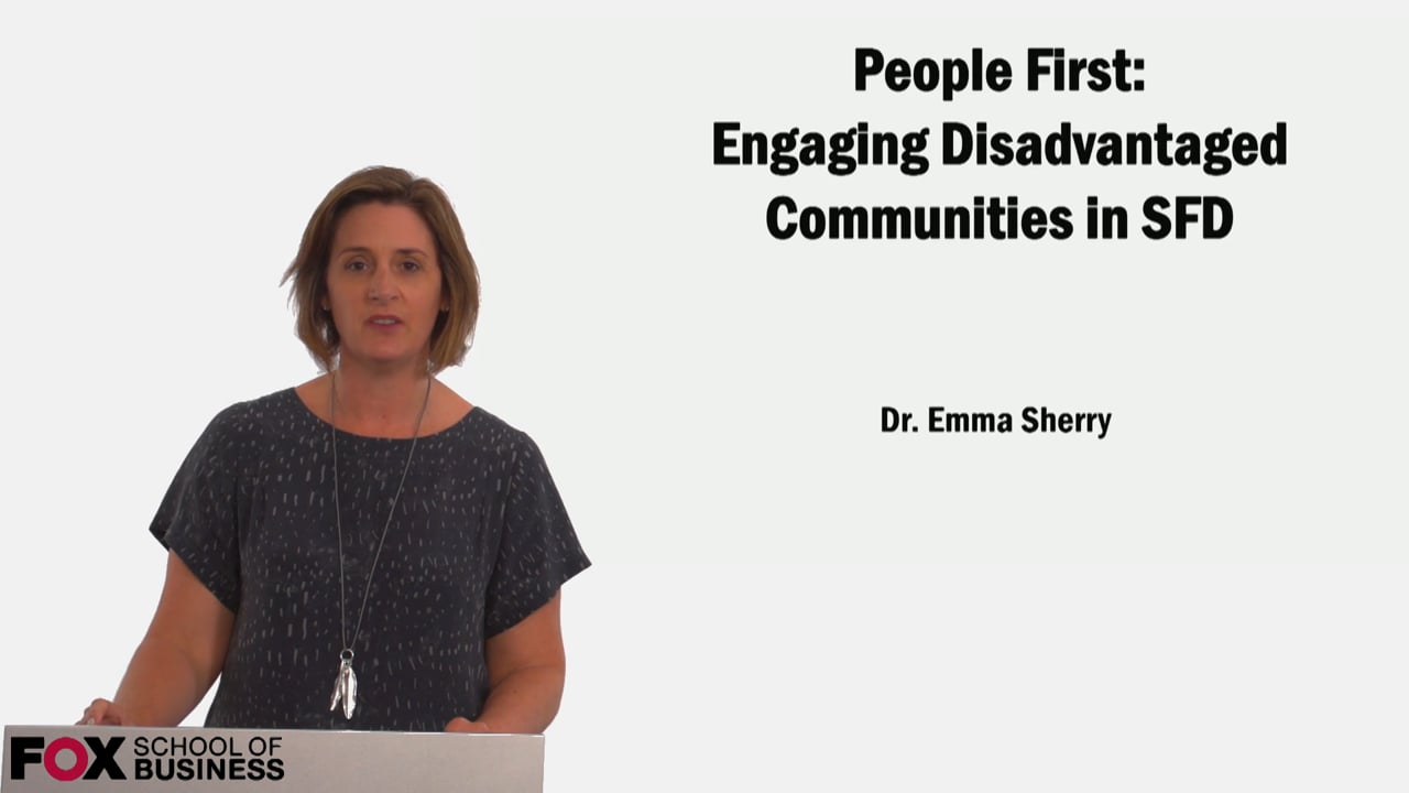 People First: Engaging Disadvantaged Communities in SFD