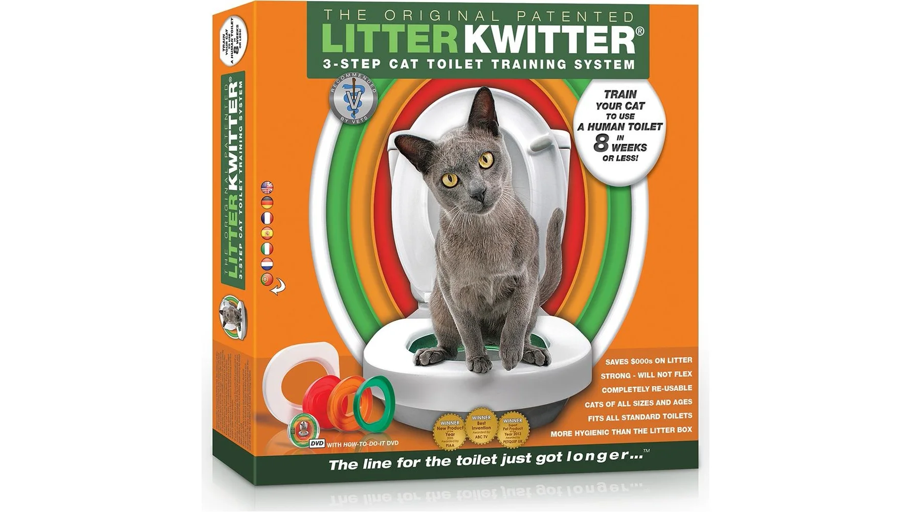 Litter kwitter cat toilet training sale system