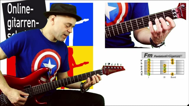 Die Mollpentatonikskala in allen Tonarten