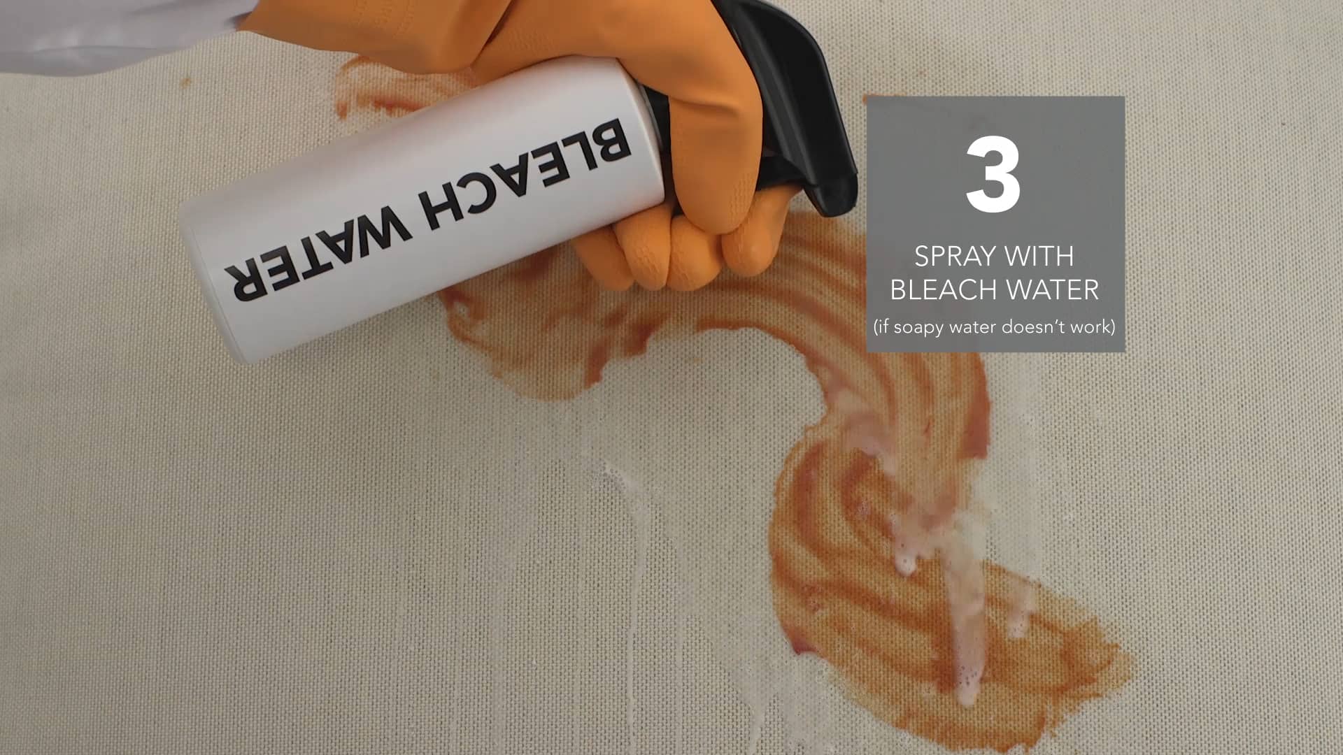 How To Clean Dried Ketchup Stains on Vimeo