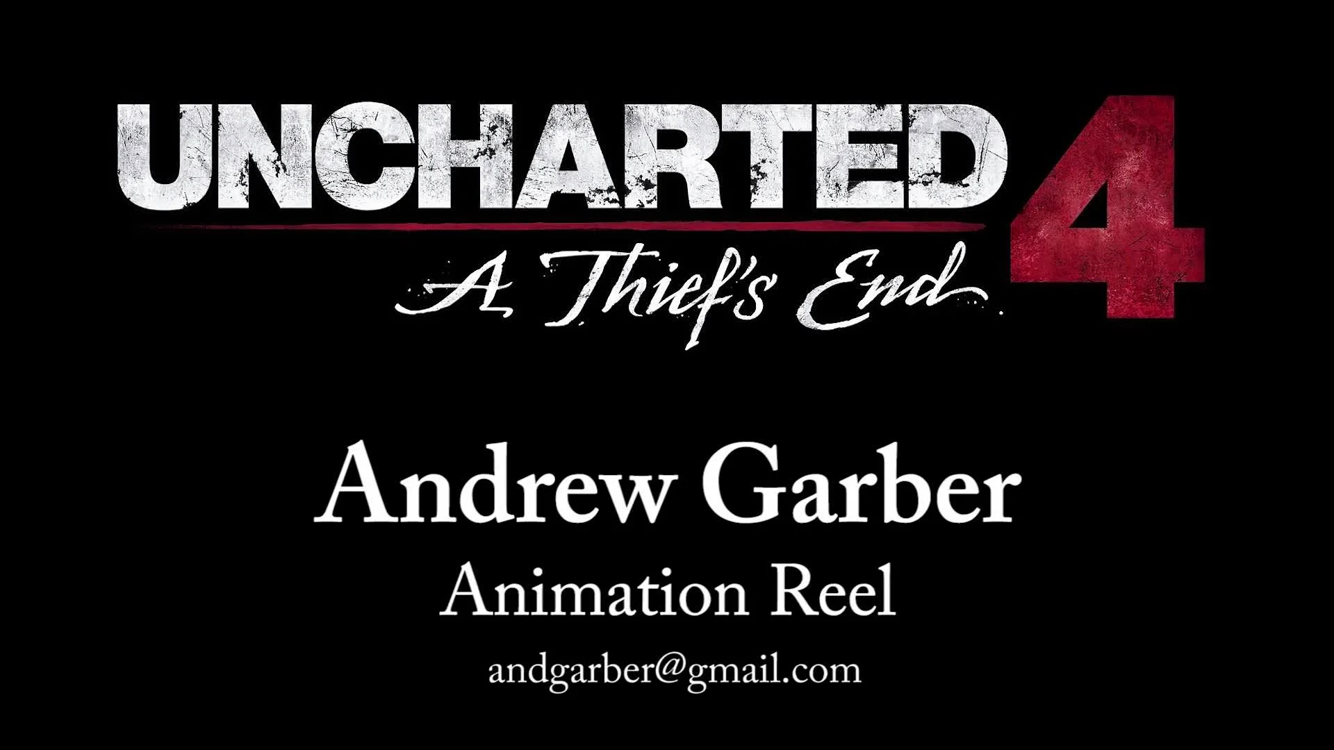 Andrew Garber 'Uncharted 4: A Thiefs End ' Animation Reel | Videos ...