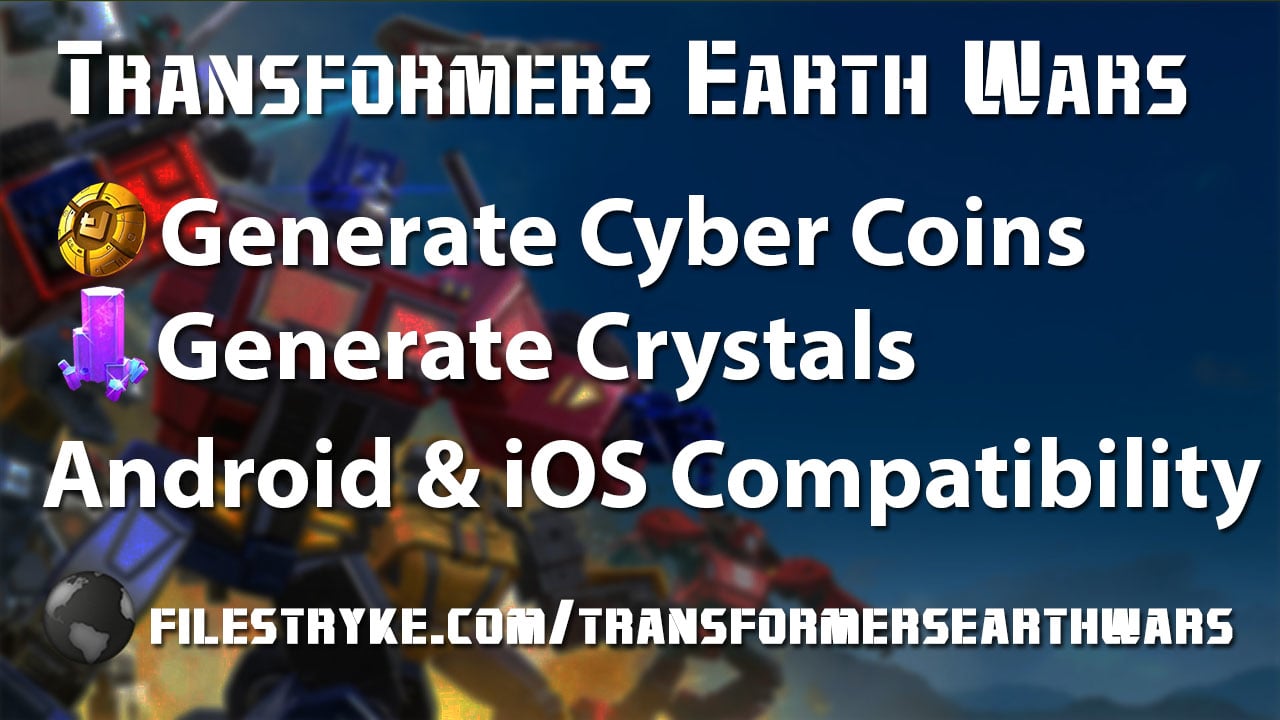 Transformers Earth Wars Cheats Generate Cyber Coins & Crystals on Vimeo