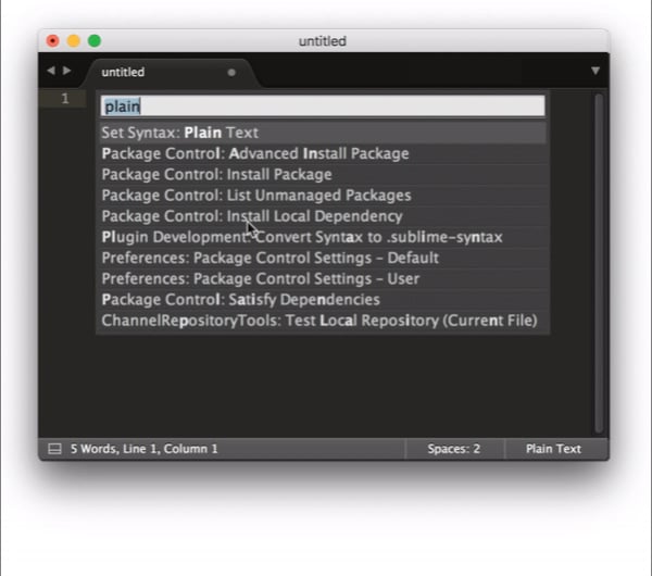 run command on sublime text for mac