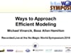 Workshops & Tutorials: Ways to Approach Efficient Modeling
