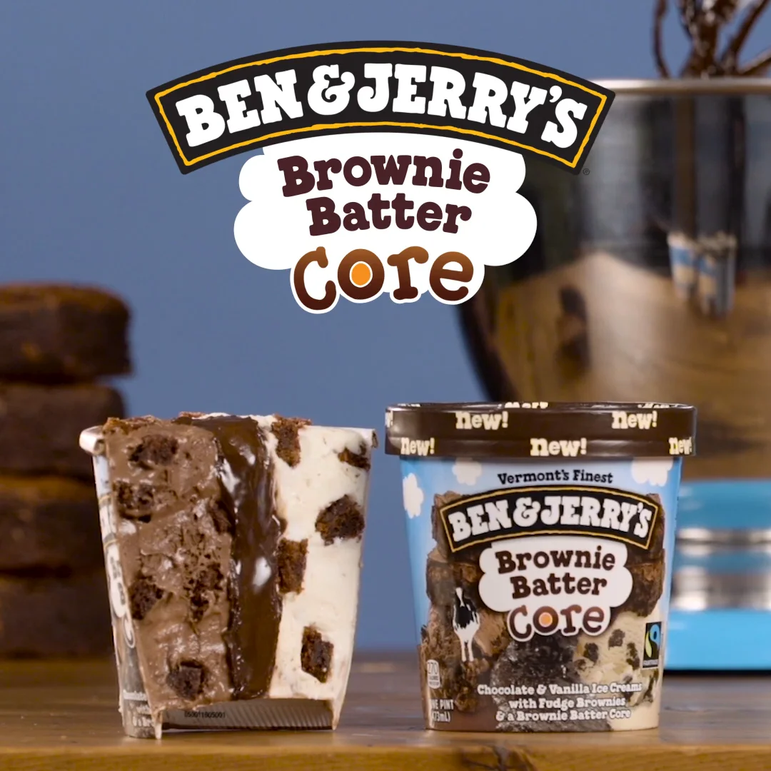 Ben and deals jerry's brownie batter