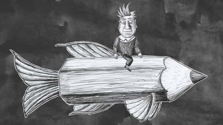 Motion illustration to David Lynch's Catching the big fish on Vimeo