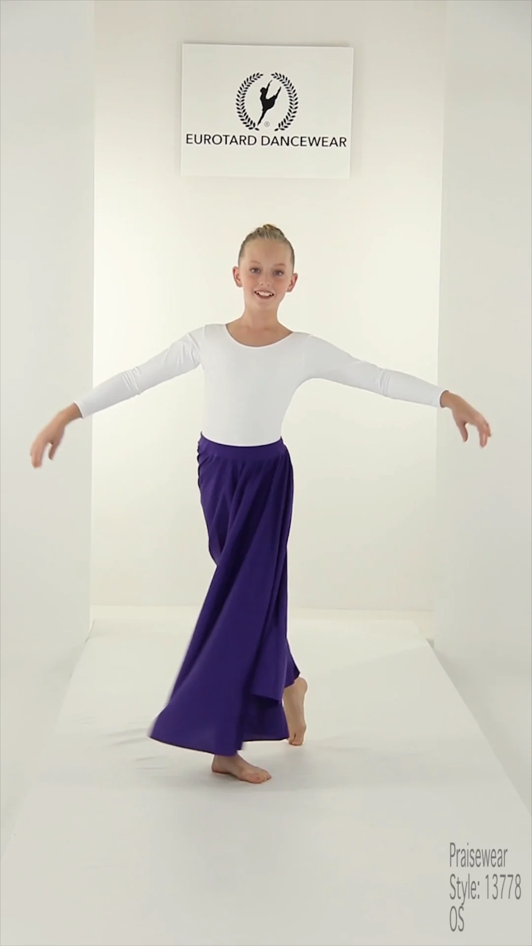 Girls Polyester Full Circle Praise Skirt | 13778c