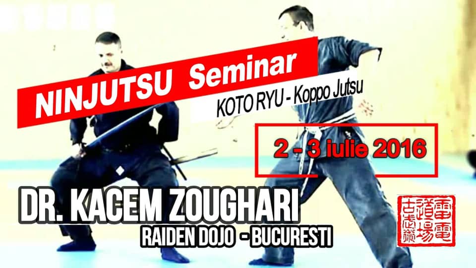 NINJUTSU Seminar - Dr.Kacem Zoughari , Romania, 2016 - KOTO RYU Chuden ...