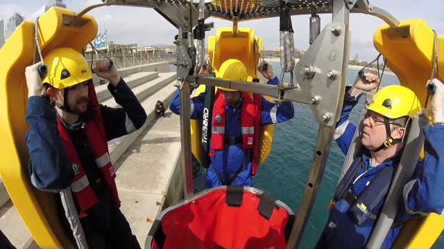 WAVE-4 Offshore Crane Crane Transfer Carrier Testing