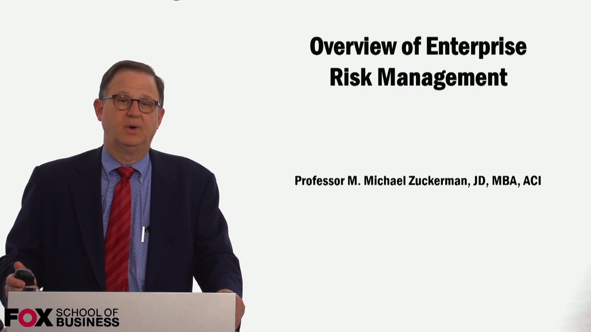 Overview of Enterprise Risk Management