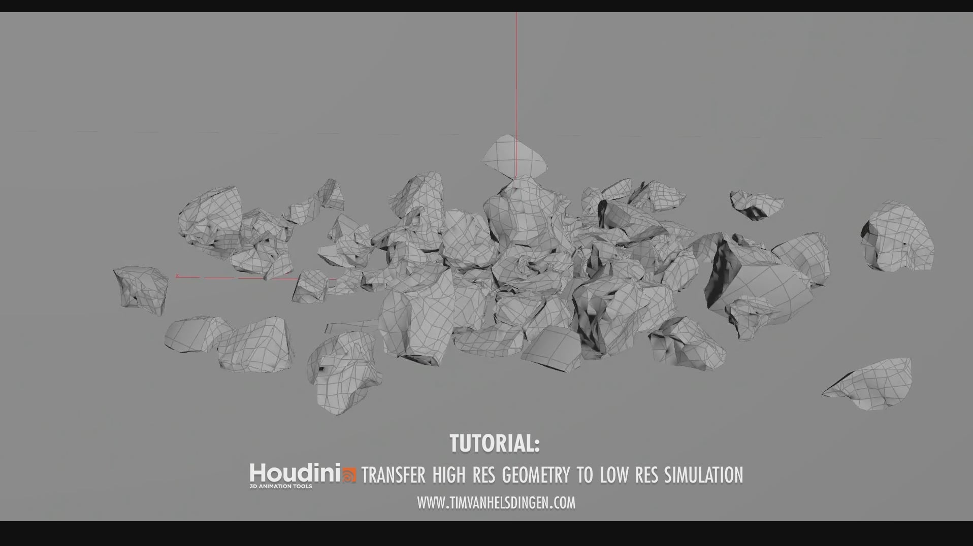 Houdini Tutorial - Transfer High Res Geo to Low Res Sim