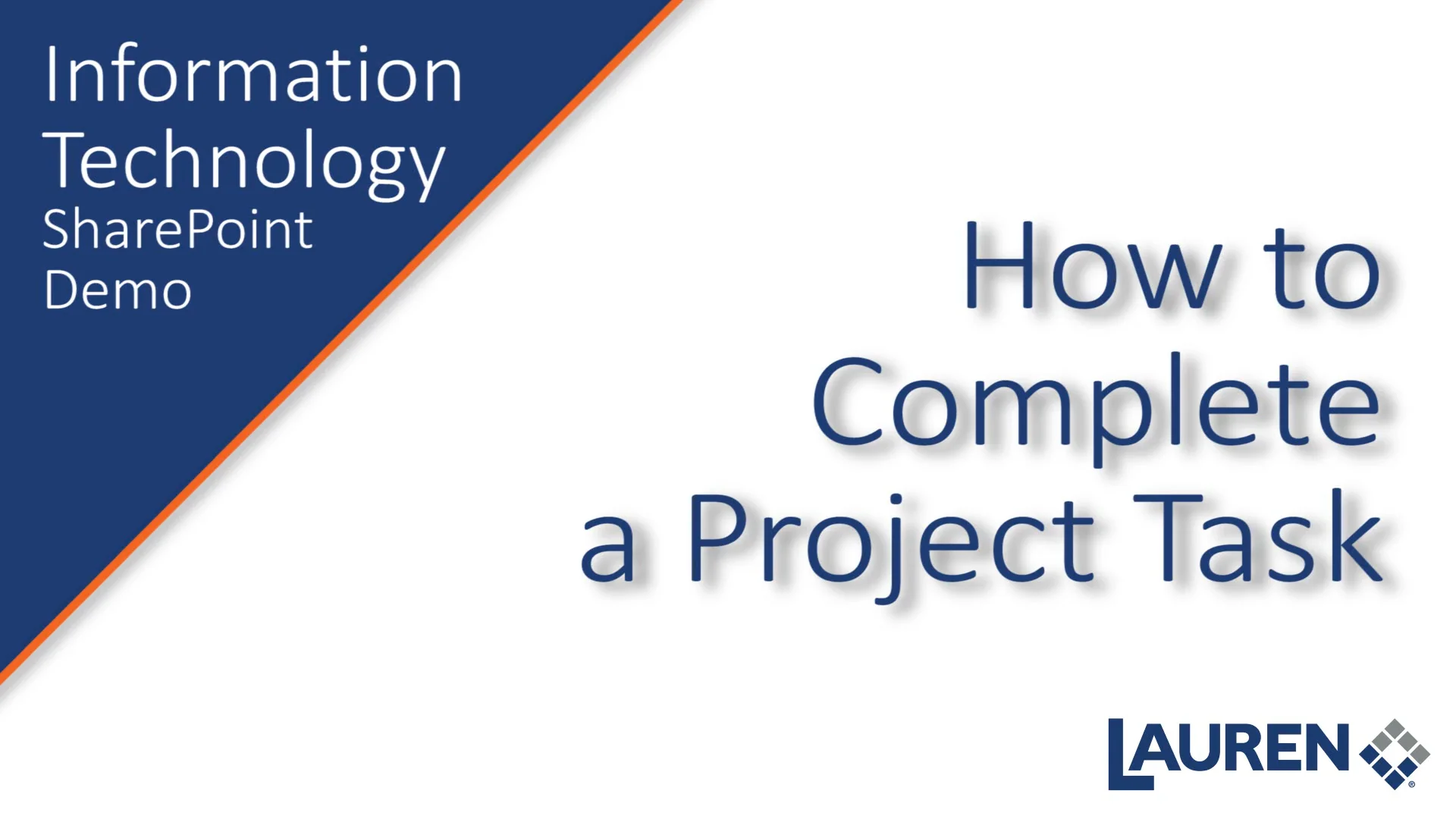 SharePoint Demo - How to Complete a Project Task on Vimeo